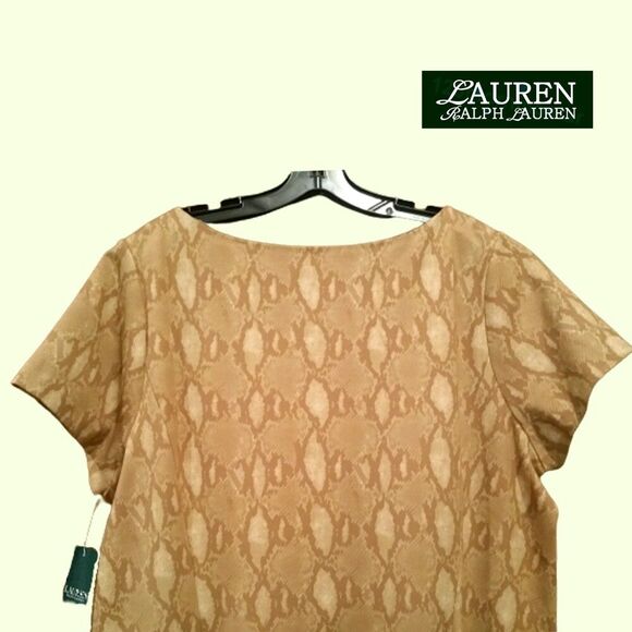 Lauren Ralph Lauren NEW Old Money Python Snake Sheath Dress - Picture 8 of 10